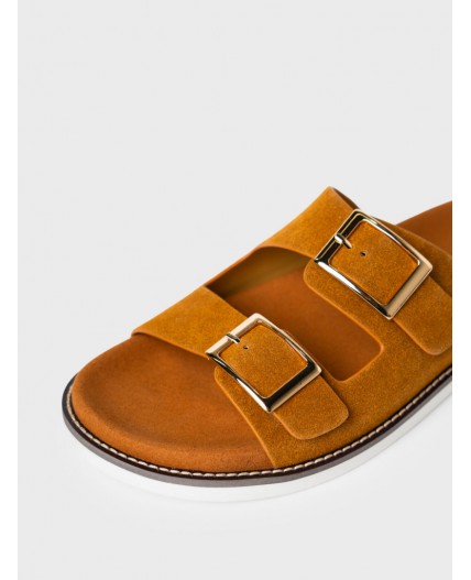 Сабо женские коричневый