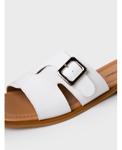 Сабо женские белый