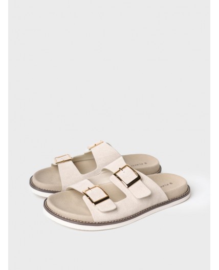 Сабо женские светло-серый