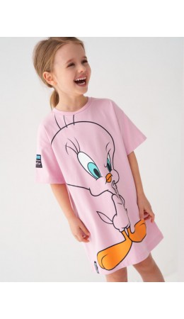 Платье трикотажное для девочек розовый