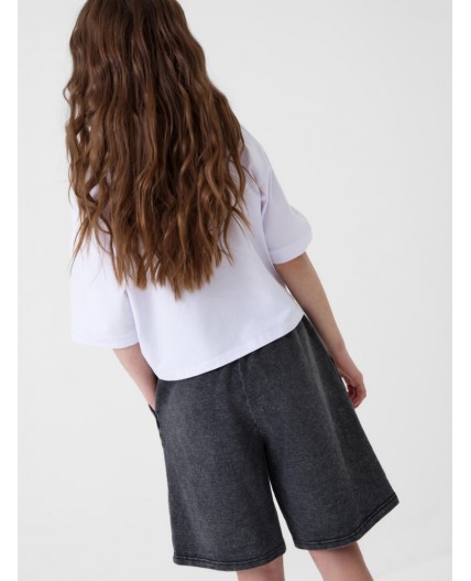 Шорты трикотажные для девочек black