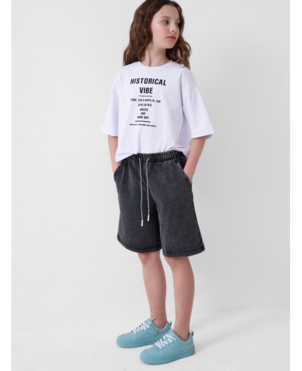 Шорты трикотажные для девочек black