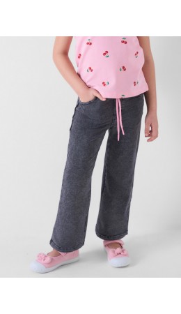 Брюки трикотажные для девочек black