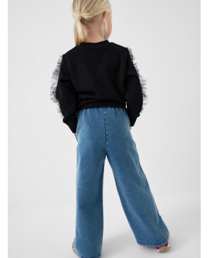 Брюки трикотажные для девочек blue