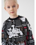 Комплект трикотажный для девочек: толстовка, брюки multicolor