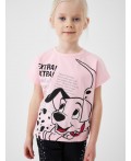 Фуфайка трикотажная для девочек (футболка) pale pink