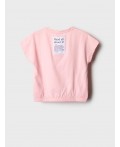 Фуфайка трикотажная для девочек (футболка) pale pink