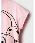 Фуфайка трикотажная для девочек (футболка) pale pink