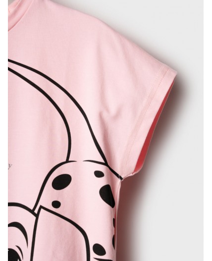 Фуфайка трикотажная для девочек (футболка) pale pink