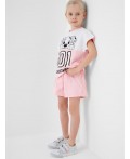 Шорты трикотажные для девочек, 2 шт в комплекте black, pale pink