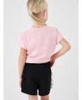 Шорты трикотажные для девочек, 2 шт в комплекте black, pale pink
