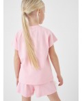 Шорты трикотажные для девочек, 2 шт в комплекте black, pale pink