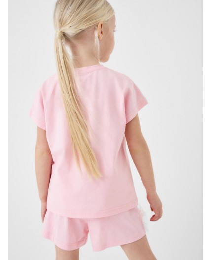 Шорты трикотажные для девочек, 2 шт в комплекте black, pale pink