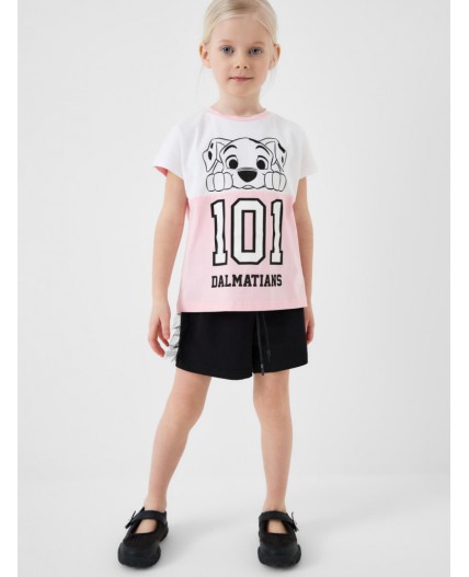Шорты трикотажные для девочек, 2 шт в комплекте black, pale pink