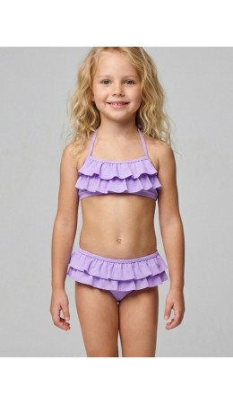 Купальный костюм трикотажный для девочек violet