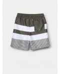 Шорты текстильные плавательные для мальчиков, длинные white, dark green