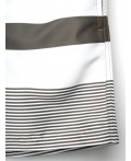 Шорты текстильные плавательные для мальчиков, длинные white, dark green