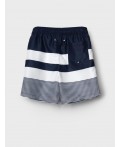 Шорты текстильные плавательные для мальчиков, длинные white, dark blue