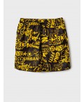 Шорты текстильные плавательные для мальчиков, длинные yellow, black