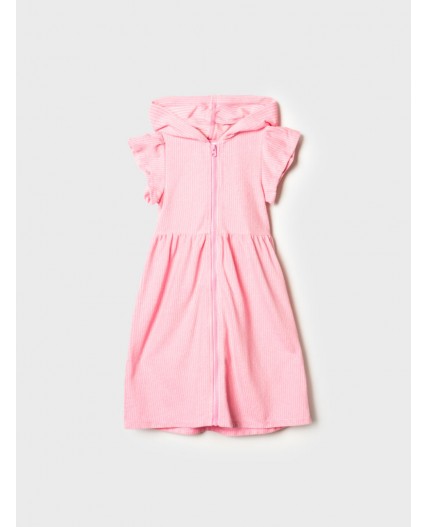 Халат трикотажный для девочек pink, pale pink