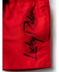 Шорты текстильные плавательные для мальчиков, короткие red