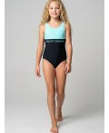 Купальник трикотажный для девочек black, light blue