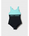 Купальник трикотажный для девочек black, light blue