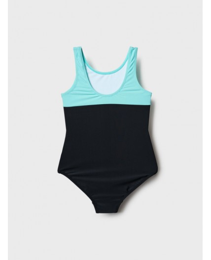 Купальник трикотажный для девочек black, light blue