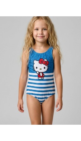 Купальник трикотажный для девочек white