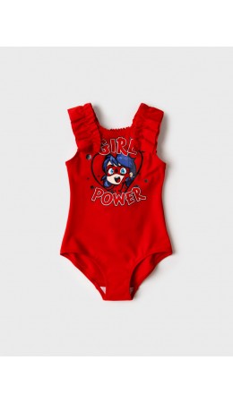 Купальник трикотажный для девочек red