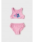 Купальный костюм трикотажный для девочек pale pink