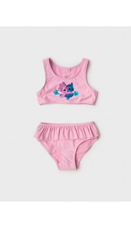 Купальный костюм трикотажный для девочек pale pink
