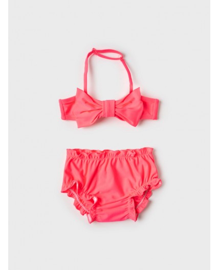 Купальный костюм детский трикотажный для девочек pink neon