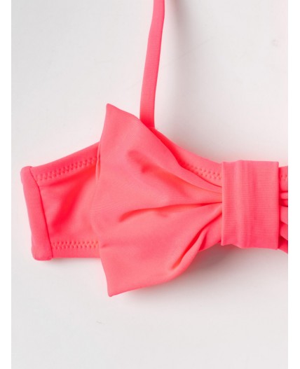 Купальный костюм детский трикотажный для девочек pink neon