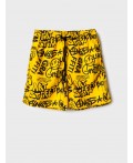Шорты текстильные плавательные для мальчиков, длинные yellow, black
