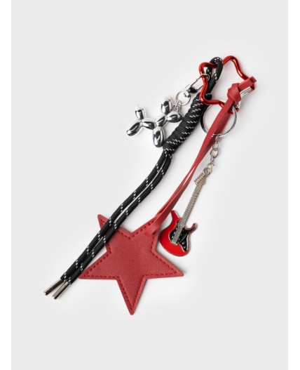 Брелок для девочек красный,черный