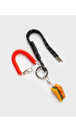 Брелок для мальчиков черный,коричневый,красный