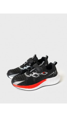 Полуботинки для мальчиков черный,красный