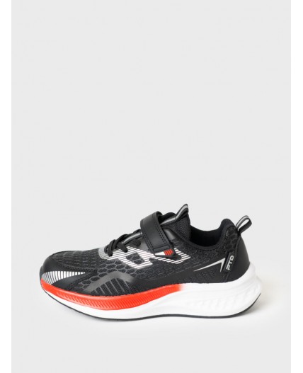 Полуботинки для мальчиков черный,красный