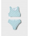 Купальный костюм трикотажный для девочек white, light green