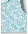 Купальный костюм трикотажный для девочек white, light green