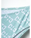Купальный костюм трикотажный для девочек white, light green