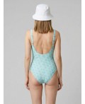 Купальник трикотажный для женщин white, light green