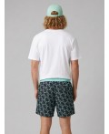 Шорты текстильные плавательные для мужчин, средней длины light green, double black