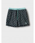 Шорты текстильные плавательные для мужчин, средней длины light green, double black