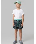 Шорты текстильные плавательные для мальчиков, средней длины light green, double black