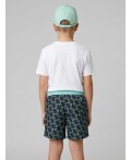 Шорты текстильные плавательные для мальчиков, средней длины light green, double black