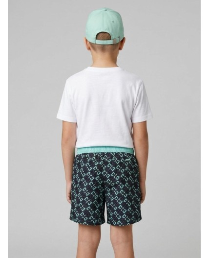 Шорты текстильные плавательные для мальчиков, средней длины light green, double black