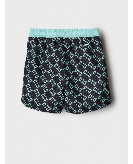 Шорты текстильные плавательные для мальчиков, средней длины light green, double black