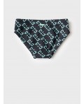 Плавки трикотажные для мальчиков light green, double black